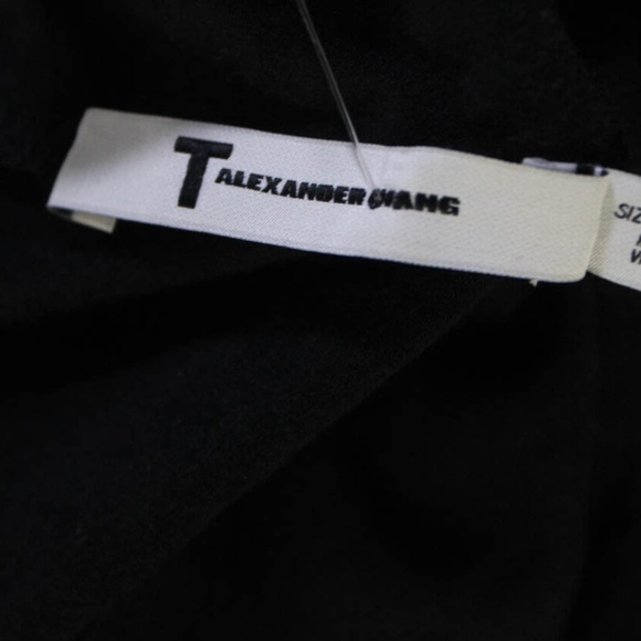 T ALEXANDER WANG Scoop Neck Lightweight Tank Dress Black Sz Medium - Picture 6 of 6